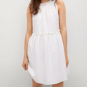 Mango white dress